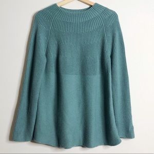 J Jill Petite Chunky Green Sweater